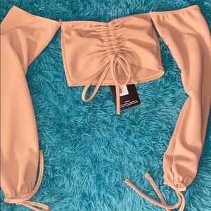 Runched crop top